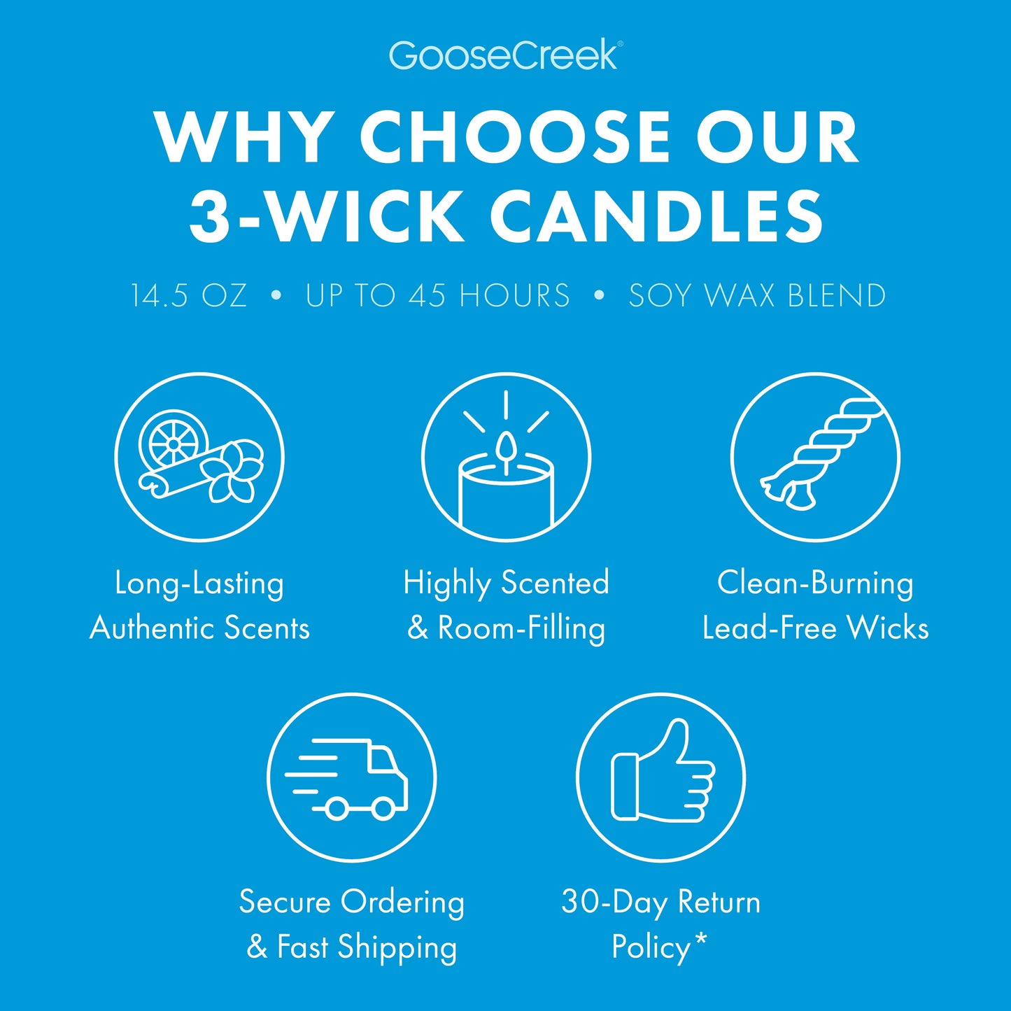 Girl Scout Trefoils™ 3-Wick Candle