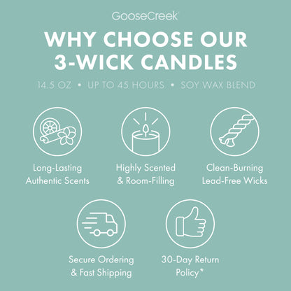 Island Cotton 3-Wick Candle