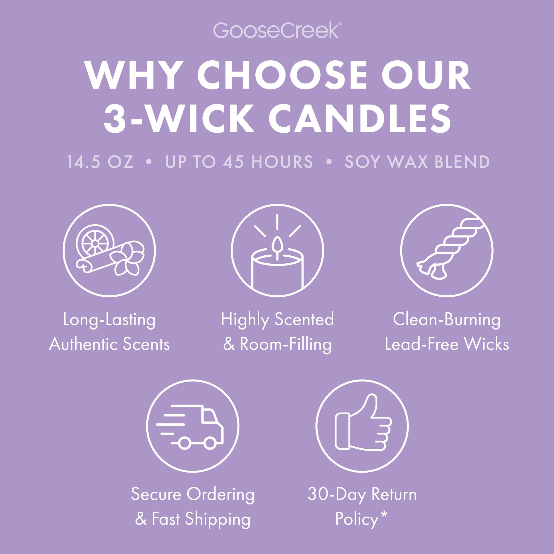 Lavender Vanilla 3-Wick Candle