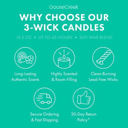 Ocean Blooms 3-Wick Candle