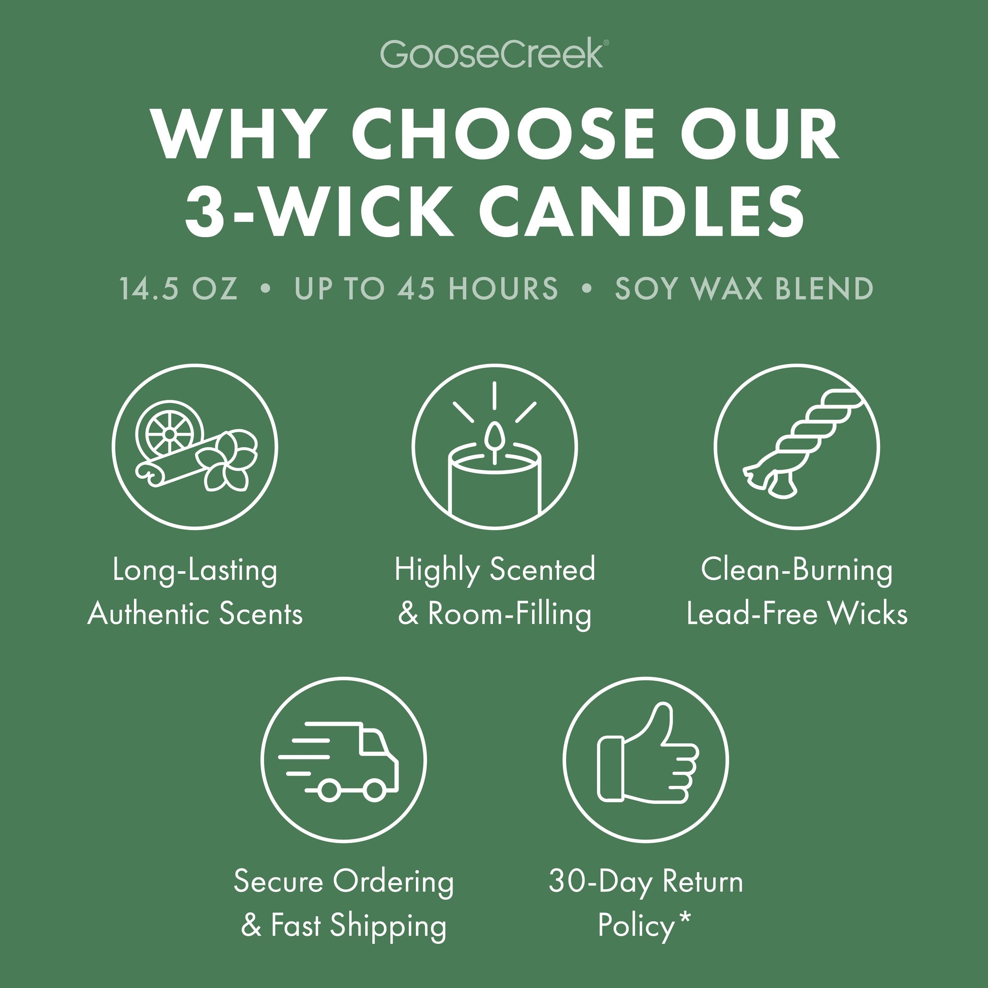 Patchouli Leaves 3-Wick Candle