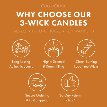Peanut Butter Cookie 3-Wick Candle