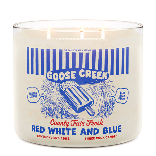 Red, White & Blue 3-Wick Candle