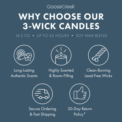 Seastone & Lotus 3-Wick Candle