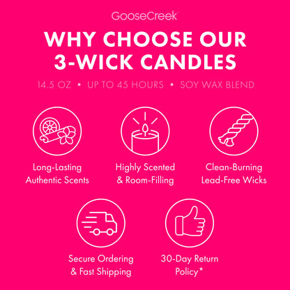 Watermelon Hibiscus 3-Wick Candle